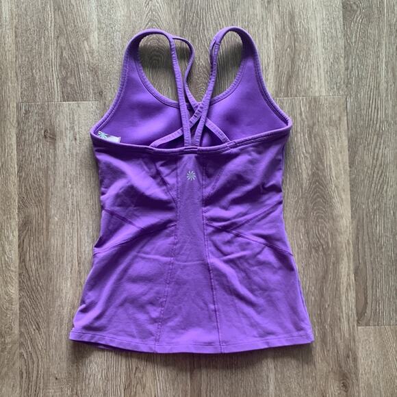 Athleta Strappy Back Tank Top Purple Size XS - Picture 3 of 4